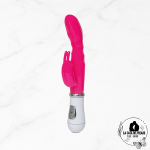Vibrador con Estimulador Conejo Pilas